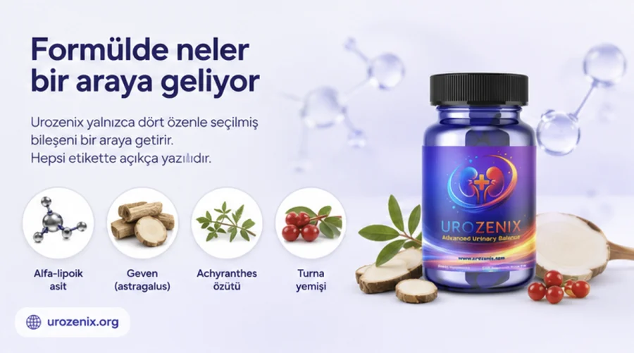 Urozenix — dört aktif bileşenli formül